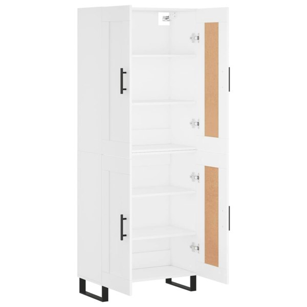 Berkfield Highboard White 69.5x34x180 cm Engineered Wood