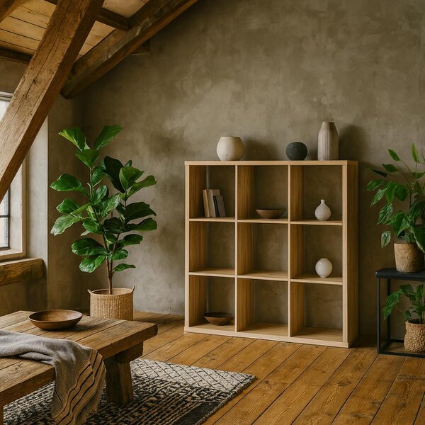 Wyld Haus Mauro 3x3 Storage Unit in Sonoma Oak