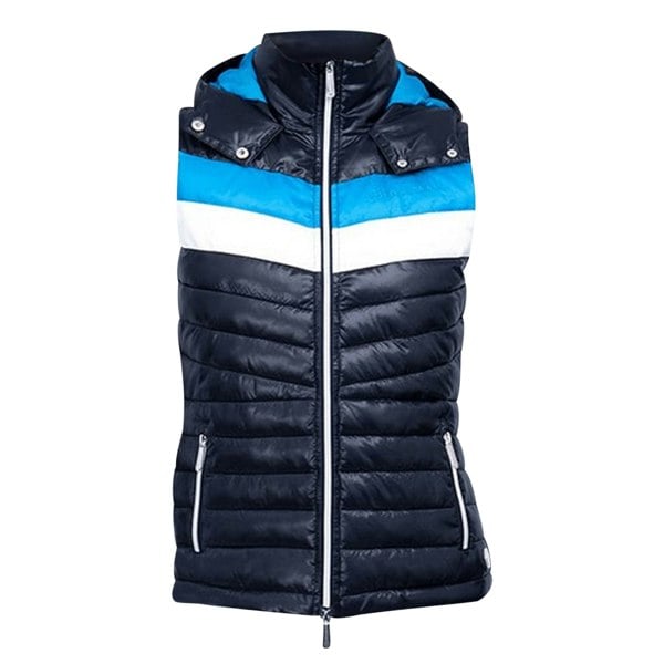 Coldstream Womens Southdean Quilted Gilet - Navy/White/Blue