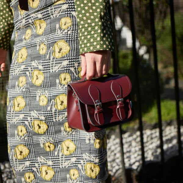 Zatchels Leather Micro Satchel - Marsala Red - In Stock & Ready to Ship