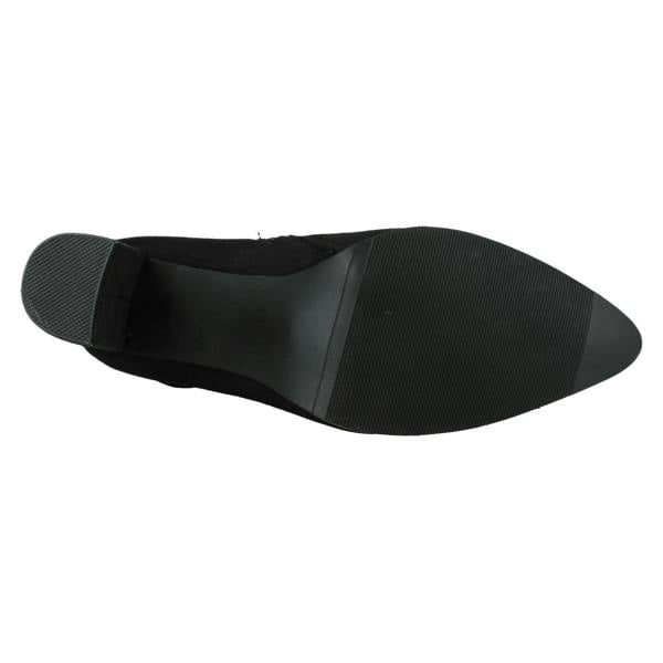 Spot On Ladies High Heel Ankle Boots with Inside Zip and Side Buckle F51205