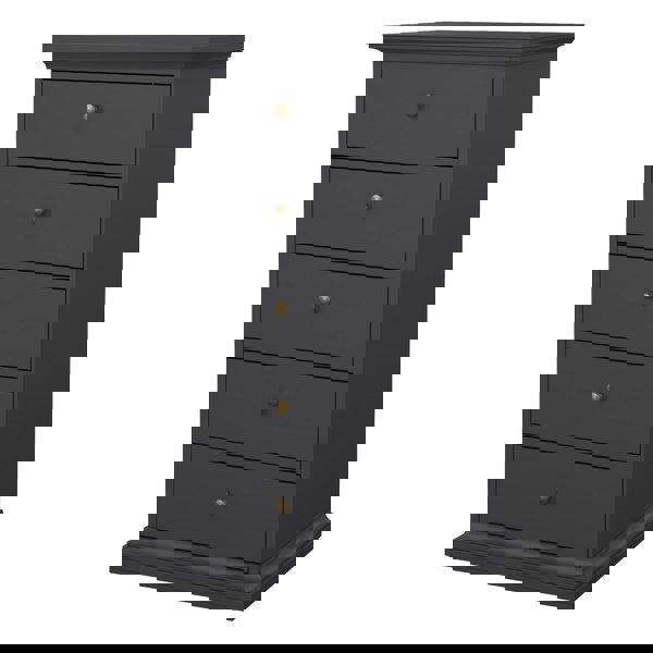 Furniture To Go Paris Chest 5 drawers in Matt Grey