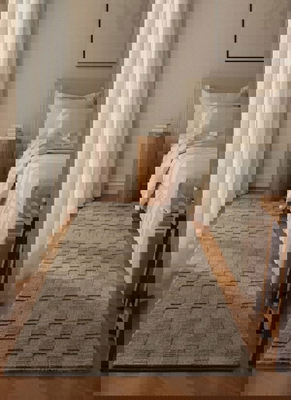 The Rugs Scala Handwoven Wool Rug - Quality Checkered Design