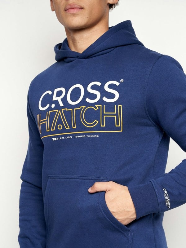 Crosshatch Shardo Hoodie 2pk Navy/Grey Marl