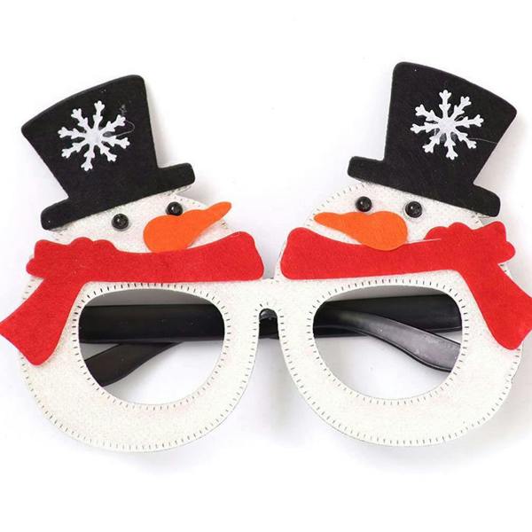 45cm Novelty Glitter White Snowman Christmas Glasses for Party Props and Festive Dress-Up image 6