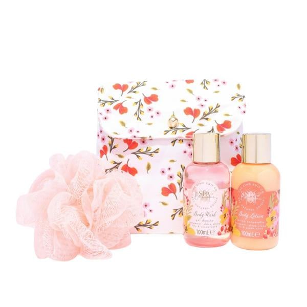 The Kind Edit Co. Spa Botanique Mini Shower Pouch Gift Set