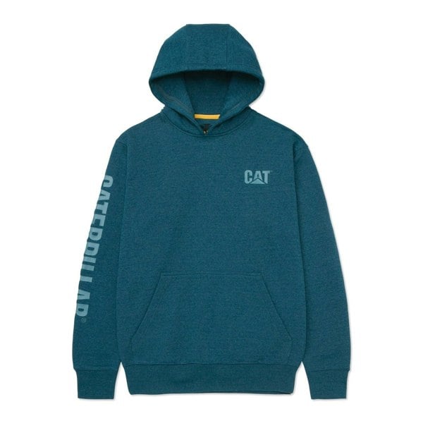 Caterpillar Trademark Banner Cotton Men's Blue Hoodie