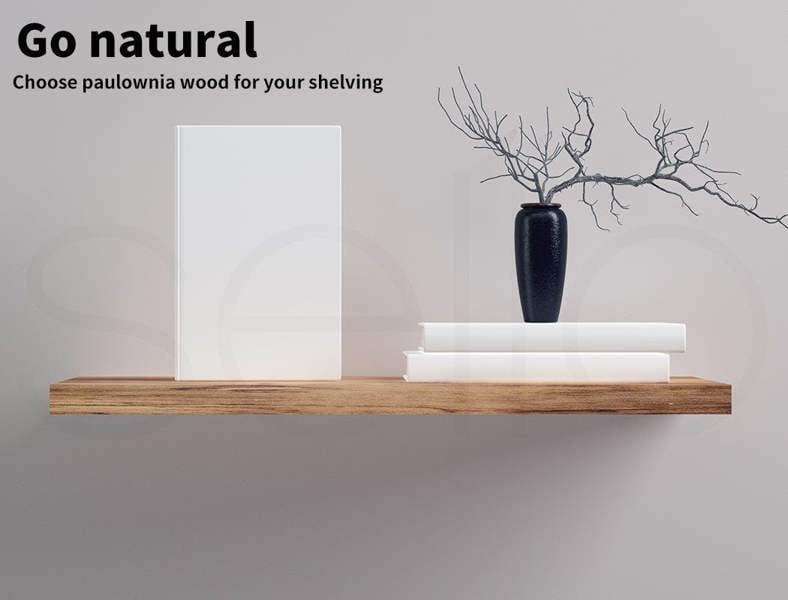 Levede 2Pcs Floating Shelves Wall Mounted Storage Wooden Display Shelf 23.5IN 61CM