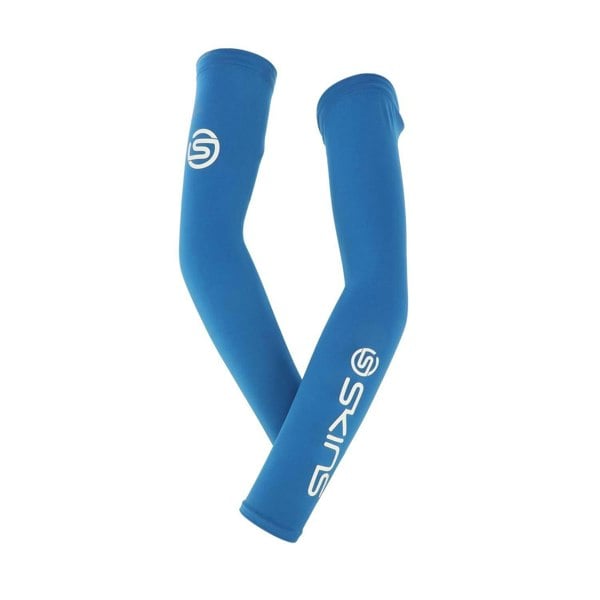 Skins Mens Arm Sleeves - Blue/White