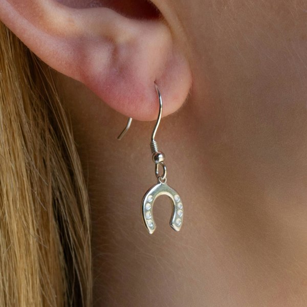Mylee London Sterling Silver Lucky Horseshoe Earrings