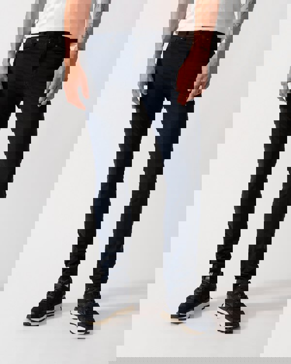 BOSS Orange Delaware Mens Slim-Fit Trousers in Stretch-Cotton Moleskin  - Dark Blue 404