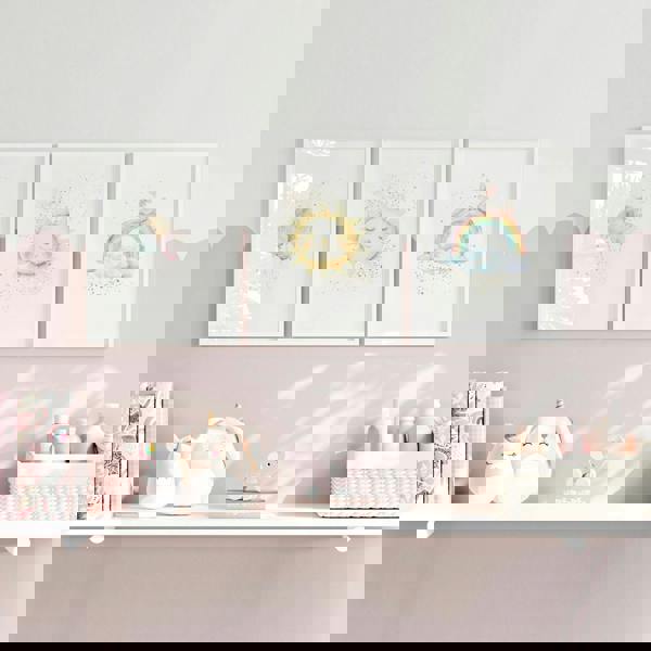 Nursery Rainbow Decor | Set of 3 wall art prints