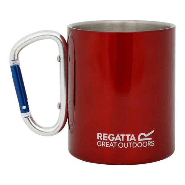 Regatta Great Outdoors Steel Karabiner Mug/Cup - Red