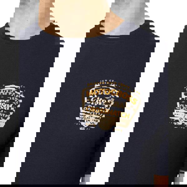 Crosshatch Mens Motocross T-Shirt - Navy - 