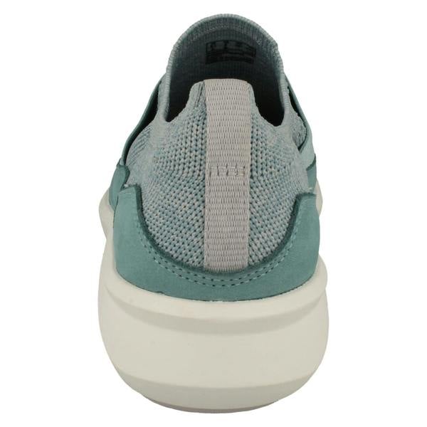Clarks Ladies Clarks Elasticated Strap Detailed Trainers Un Rio Knit