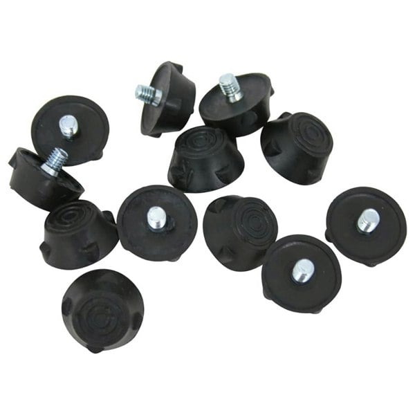 Precision Ultra Flat Rubber Football Boot Studs Set - Black