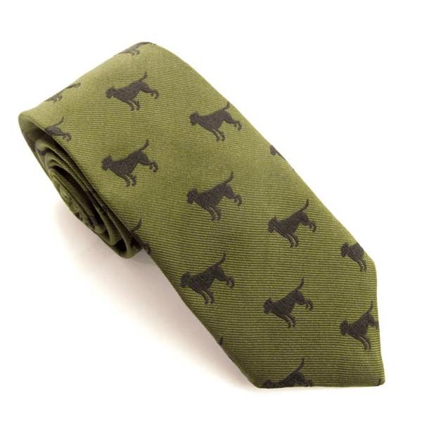 Labrador Country Silk Neck-Tie by Van Buck – Premium Men's Patterned Shirt by Claudio Lugli | Bold Design, Tailored Fit, Best Printed Shirts