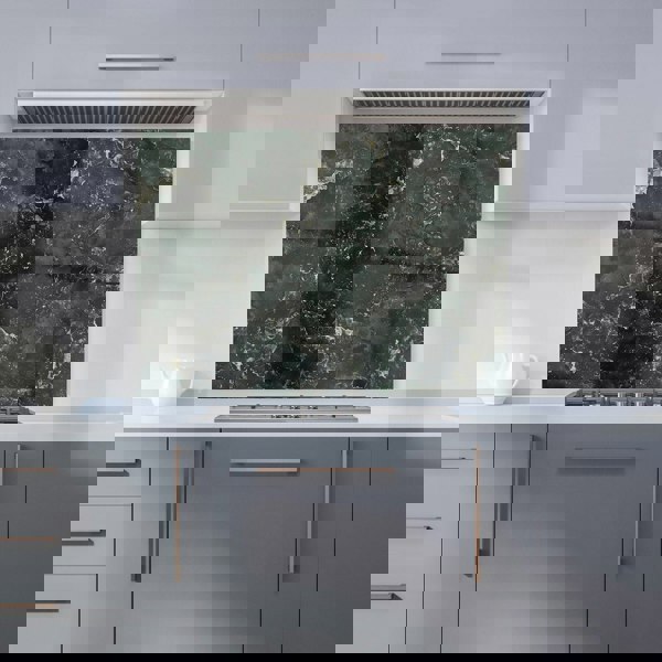 Warren Reed - Designer Shabby Green Quartz Effect Kitchen Splashback