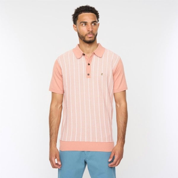 Gabicci G54M09 Mens Short Sleeve Knitted Polo Gabicci Classic - PEACH