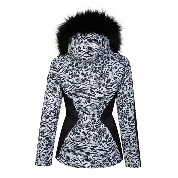 Regatta Womens/Ladies Julien Macdonald Mastery Animal Print Ski Jacket - White/Black