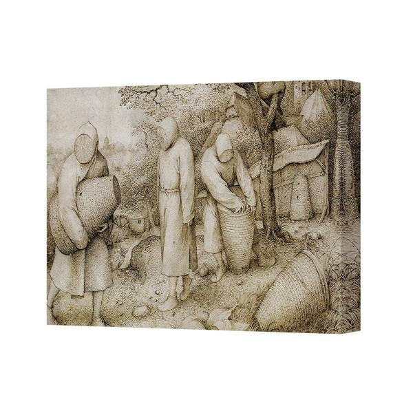 Benjamin Tate Design Canvas Wall Art Peasant Village Scene With People And Baskets