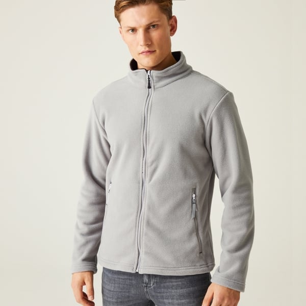 Regatta Mens Ascender Fleece Jacket - Mineral Grey / Black