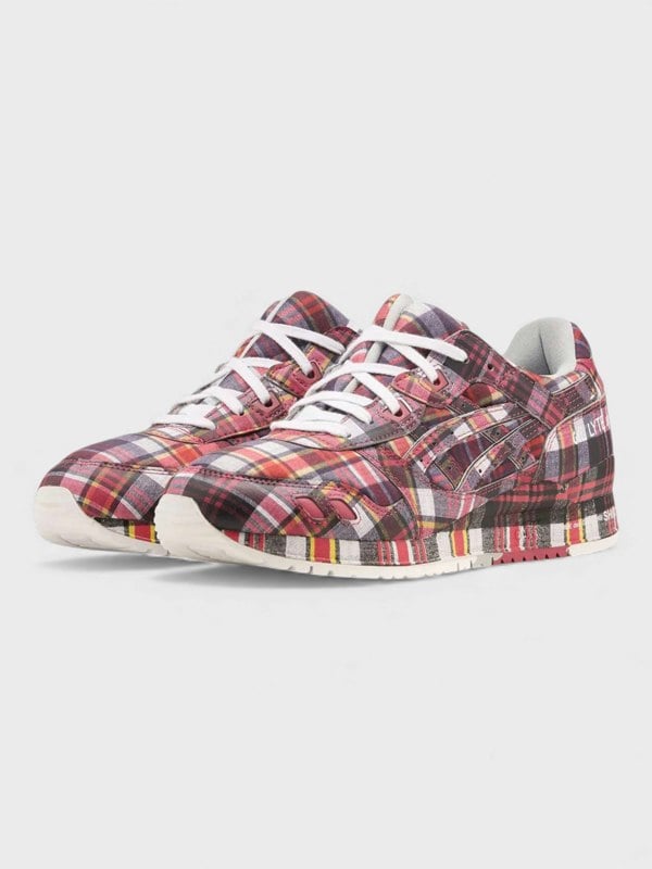 ASICS Gel-Lyte III '07 Remastered X Comme des Garçons SHIRT Red Plaid