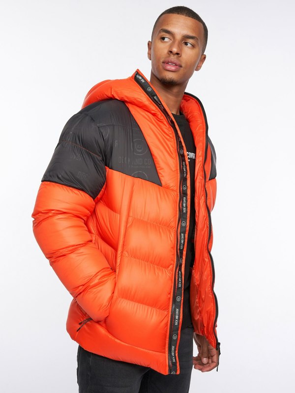 Duck and Cover Raymax Padded Jacket Orange