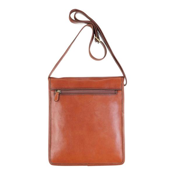 Infinity Leather Leather Vintage Messenger Shoulder Crossbody Travel Business Bag - Ranger