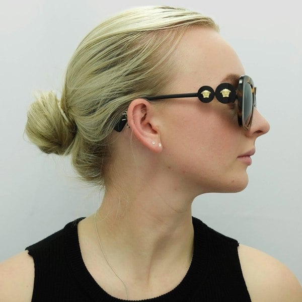 Versace Sunglasses VE4434 511987 Light Havana Dark Grey