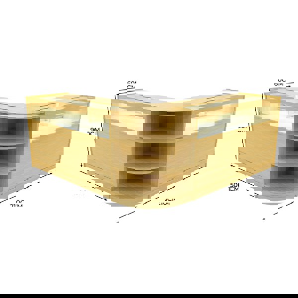 Monstershop Theseus LED Shop Counter Set LM60 & 2 x B1500 - Maple