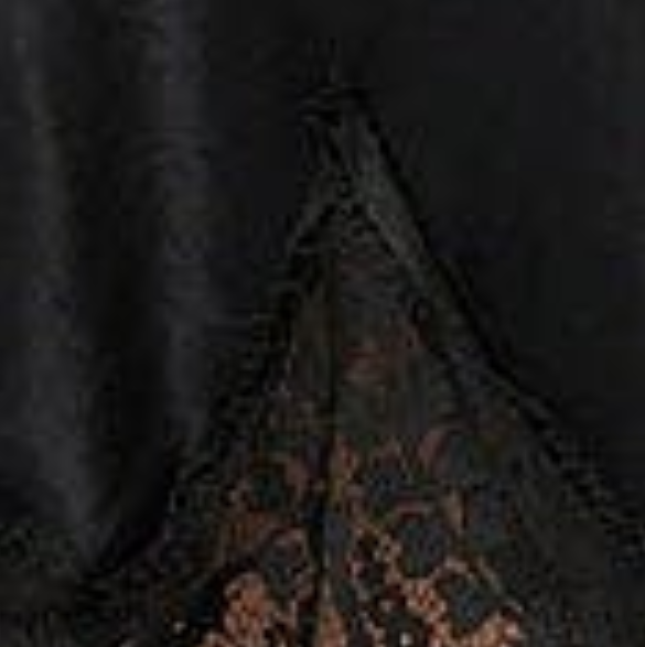 Izabel London Lace Trim Satin Texture Midi Skirt