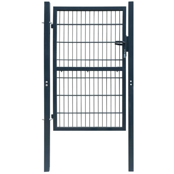 Berkfield 2D Fence Gate (Single) Anthracite Grey 106 x 230 cm