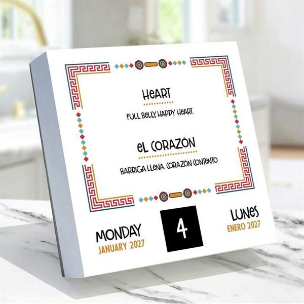 Spanish for Everyone Desk Calendar 2027, Desk Calendars, Day To View, Travel, Gift