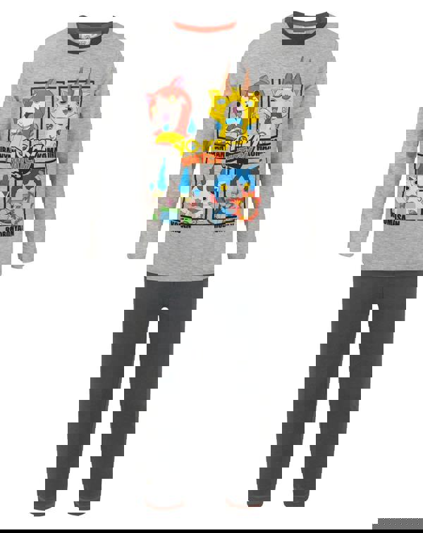 Yo Kai Watch Boys Grey Short Sleeve Short Leg Pyjama Set