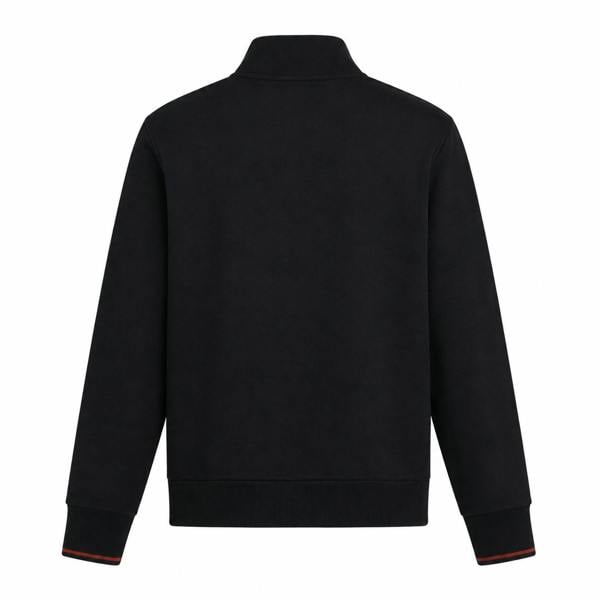Fred Perry Half Zip Sweatshirt Navy/Brandy/Rich Brown