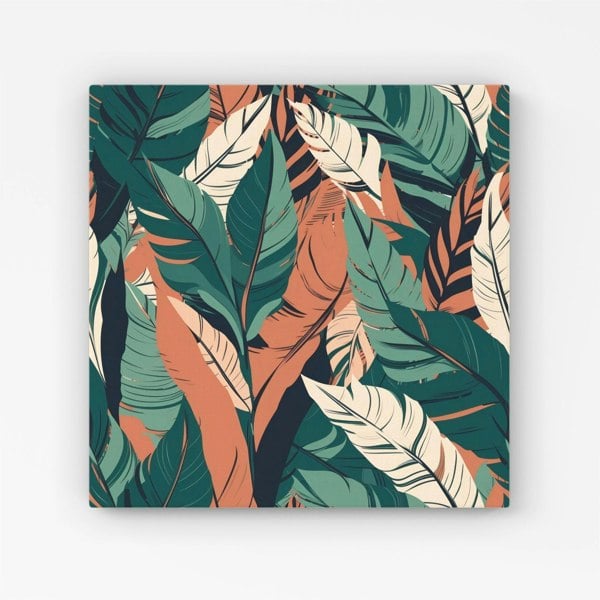 Warren Reed Autumn Tropical Leaves Canvas