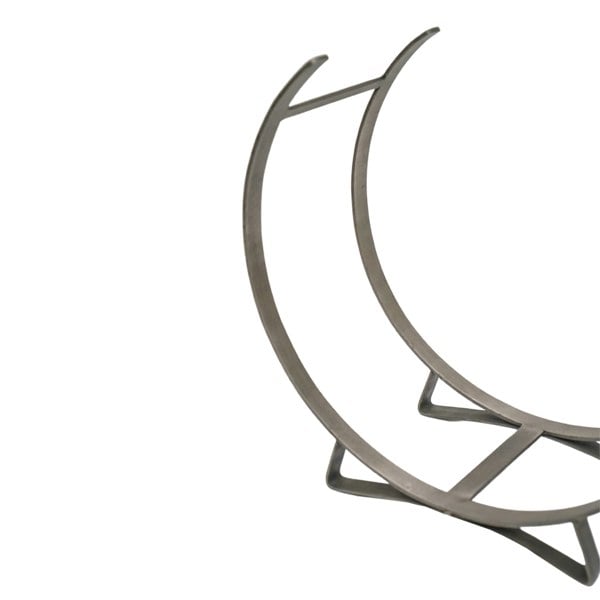 Ivyline Pewter Round Log Holder