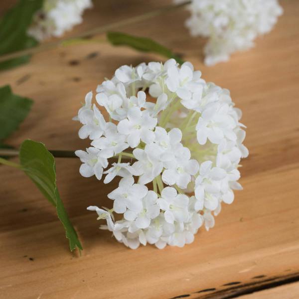 Wyld Haus Set of 3 Artificial Flowers Viburnum Opulus Stem