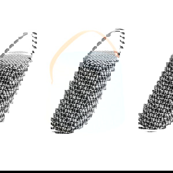 Houndstooth Round Footstool-Rit Concept-Rit Concept