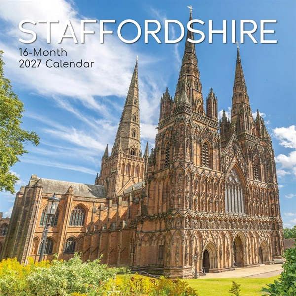 Staffordshire Calendar 2027, Wall Calendars, Month To View, Travel, Gift