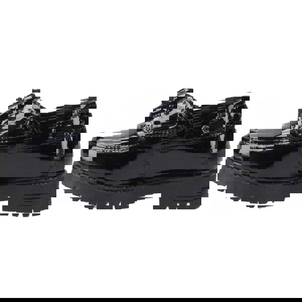 Hush Puppies Lucy Leather Girls's Black Boat Shoes