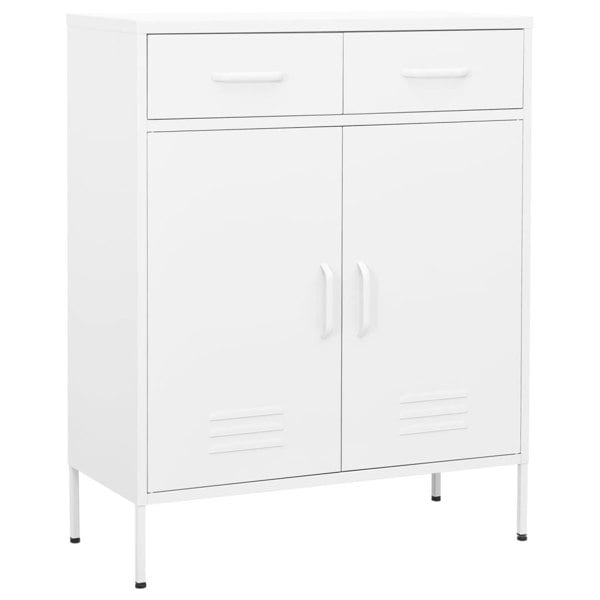 Berkfield Storage Cabinet White 80x35x101.5 cm Steel