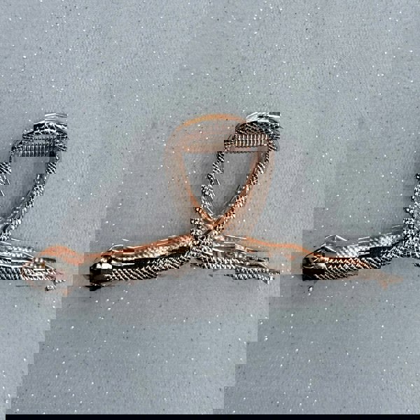 Rose gold snake hair claw clip
