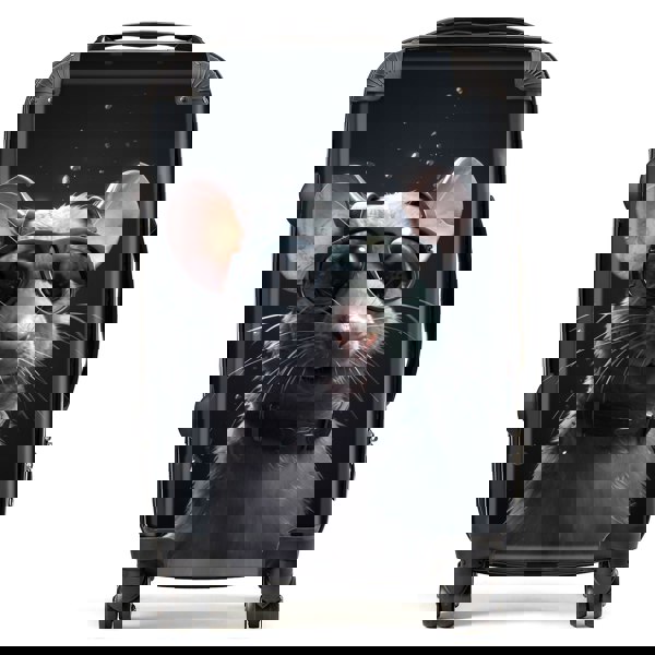 Warren Reed Splashart Rat In Glasses Suitcase