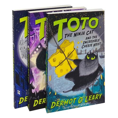 Toto The Ninja Cat Series 3 Book Set - The Incredible Cheese Heist The Great Snake Esc..