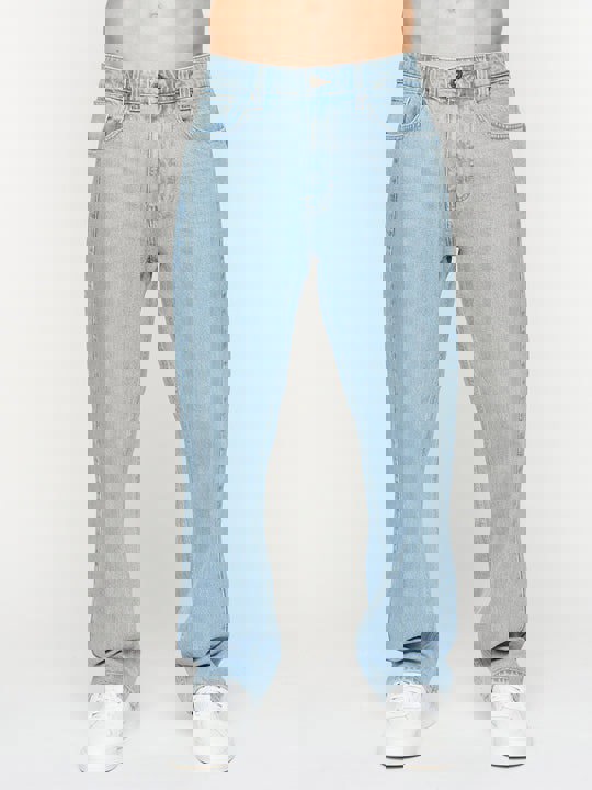 Crosshatch Tillman Baggy Jeans Light Wash