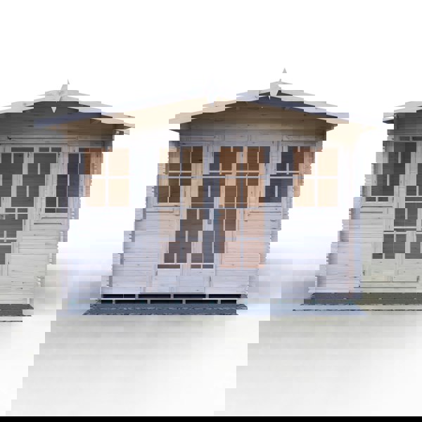 Shire Clipstone 12Gx10 Log Cabin 28mm interlock cladding - Best Shed