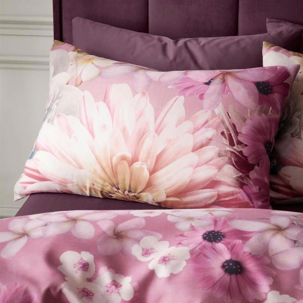 RHS Rosemoor Floral Pink Duvet Cover Set