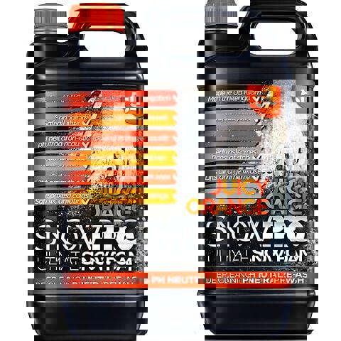 SnowPro Snow Foam Shampoo Car Wash Soap 5L pH Neutral Vehicle Cleaning Detailing Pre Wash Orange Fragrance